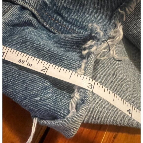 Abercrombie & Fitch Mom Short High Rise Jeans Short Size (36) 22 Distressed NWT - Picture 7 of 7
